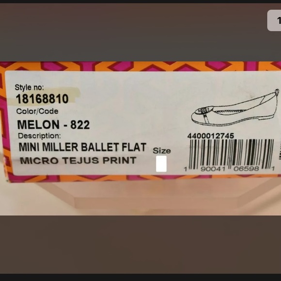 PRICE DROP! ⬇️ Tory Burch Mini Miller Ballet Flat - Melon Coral with Gold … - Picture 7 of 7